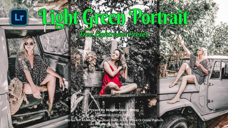 Light Green Portrait Lightroom Preset Download