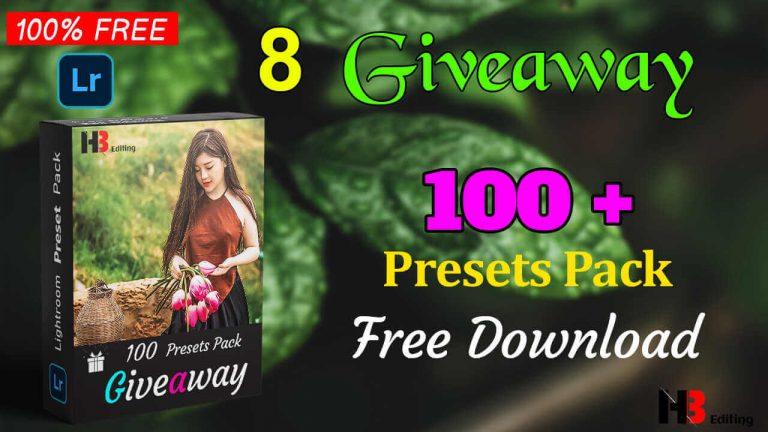 100+ Lightroom Preset Pack 8 Giveaway Free Download