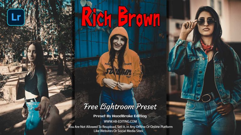 Rich Brown Lightroom Preset Free Download