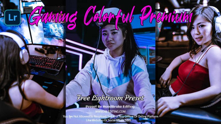Gaming Colorful Premium Lightroom Preset Free Download